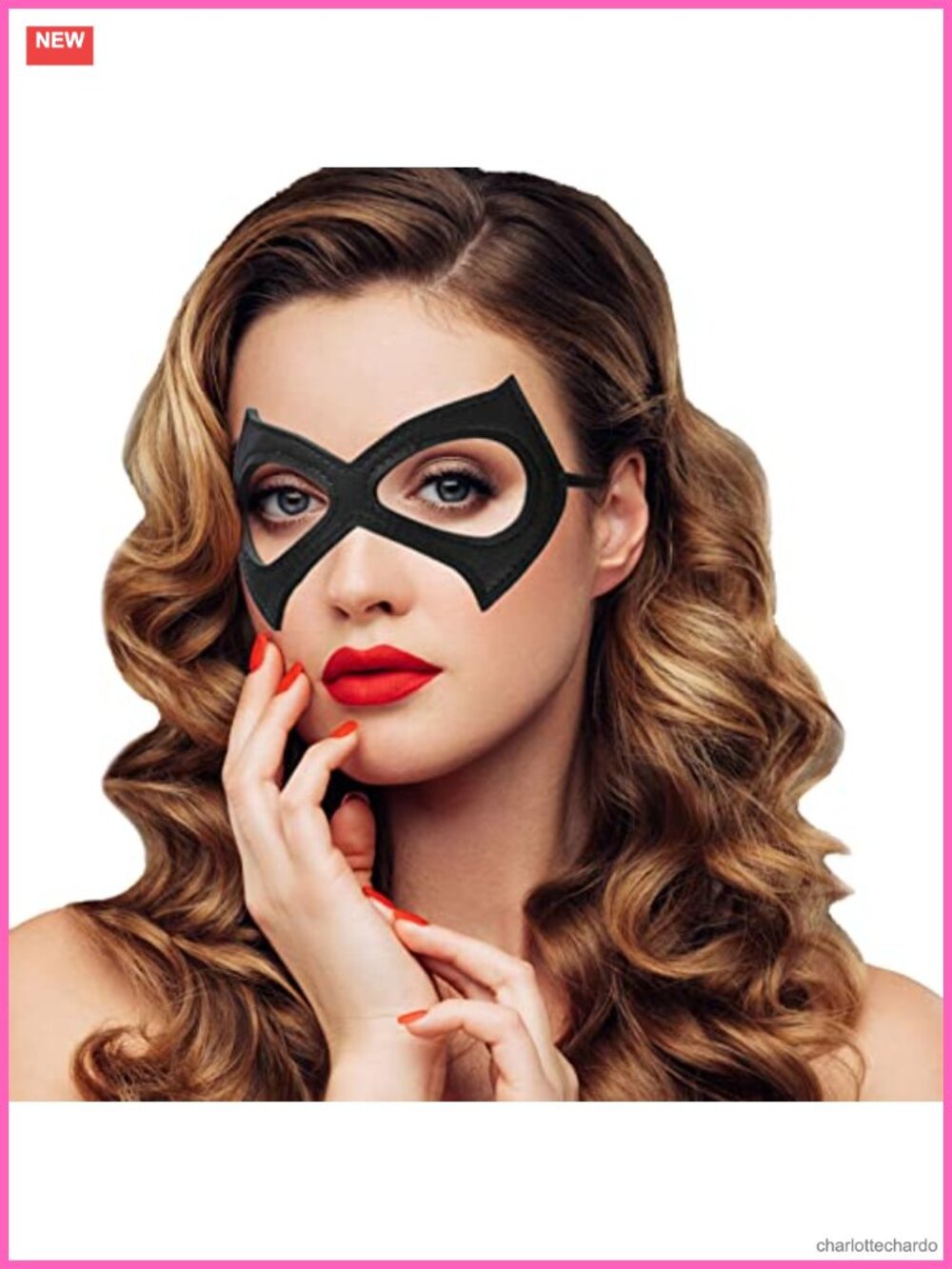 Leather Cat Mask Superhero Eye Mask Adjustable Elastic Band Costume